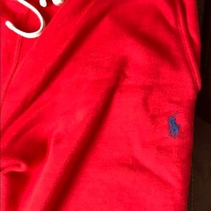 Red Polo sweatpants basically new only worn once